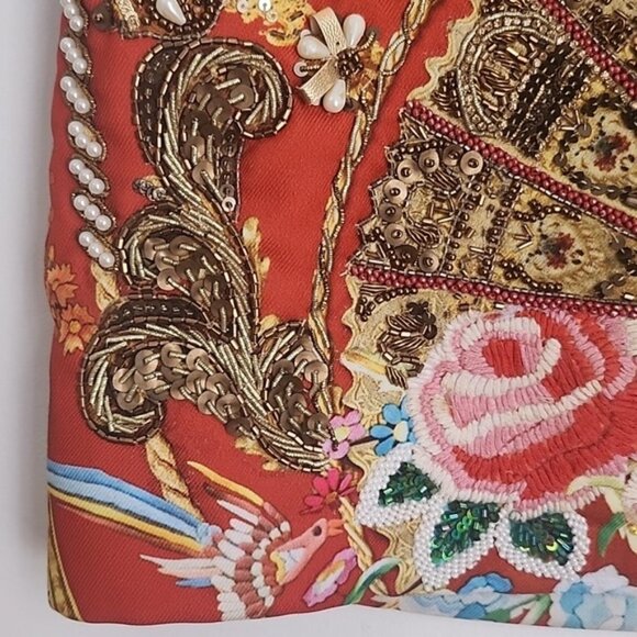 RARE! Camilla Cameos Dance Mini Skirt Beaded Embellished Size 1 Small b198 - Picture 10 of 17